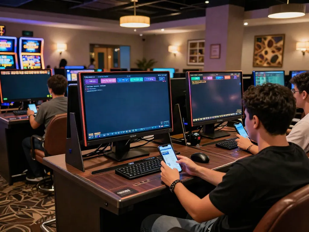 Exciting TX88 online gaming scene with players enjoying engaging slots and casino games.