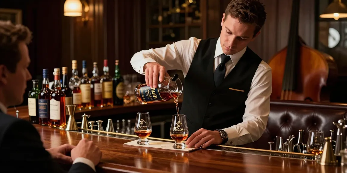 Experience the rich flavor and elegance of Weller C.Y.P.B. Bourbon at a stylish tasting bar.