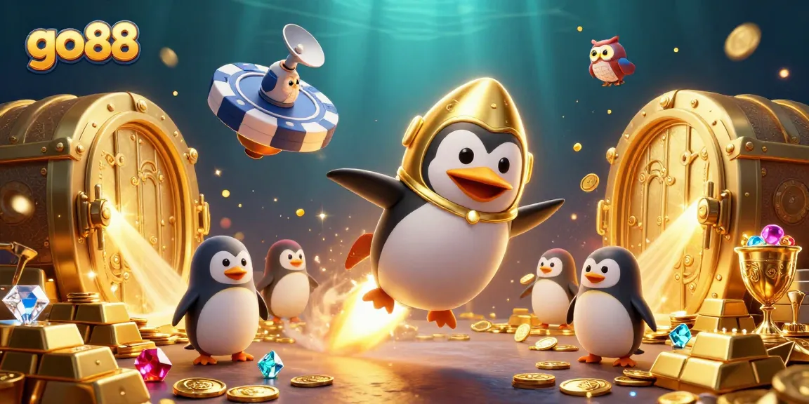 Experience thrilling gameplay at go 88 with a dynamic scene of adventure and treasure-filled excitement.