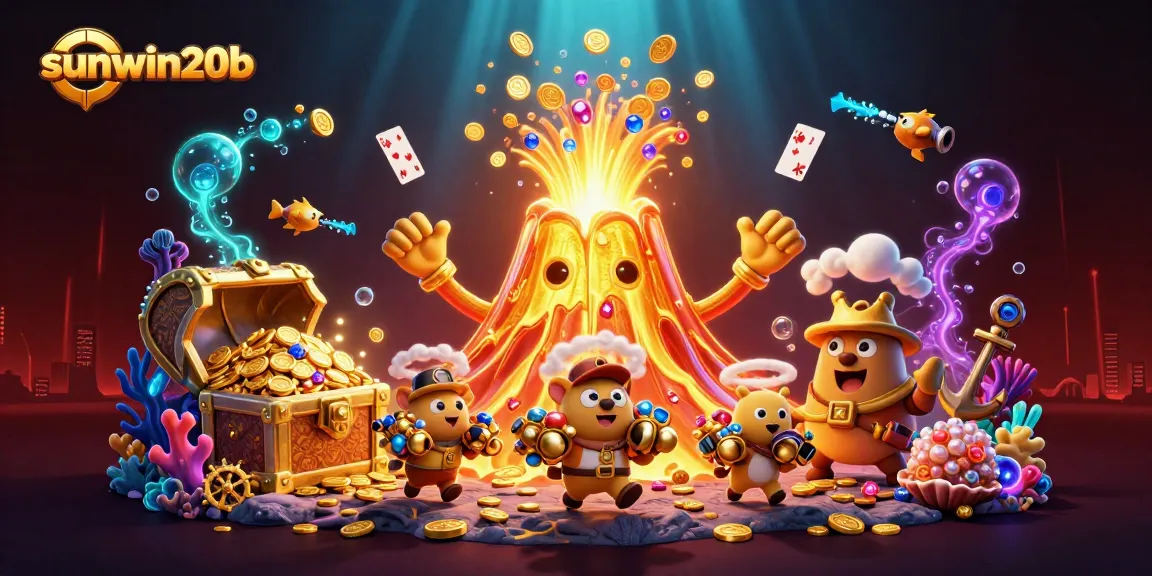 Experience thrills with sunwin20b as you engage with vibrant characters and casino-themed treasures.
